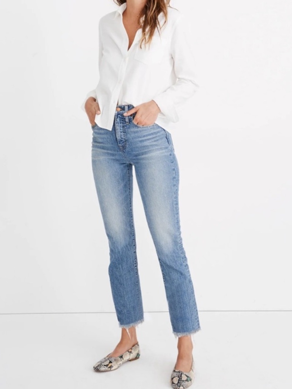 Madewell Light Blue Straight Leg Jeans